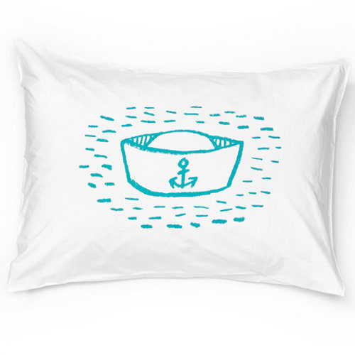 Sailor Hat Pillowcase - Teal