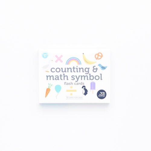 Counting and Math Symbols Flash Cards