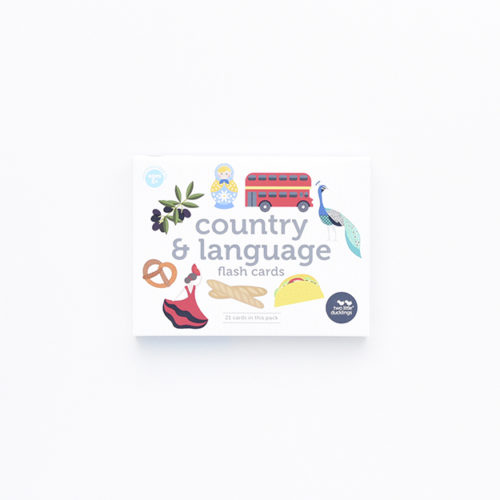 Country and Language Flash Cards