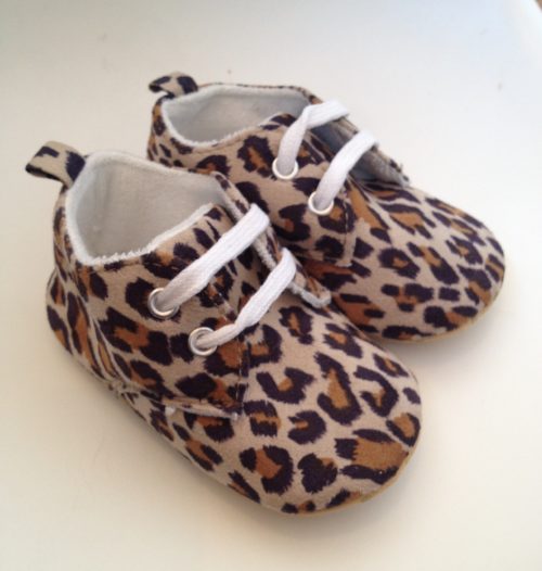 Leopard Print Pram Booties