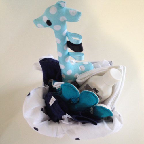 Baby Boy or Girl Gift Box - Babu Merino (Teal/Navy)