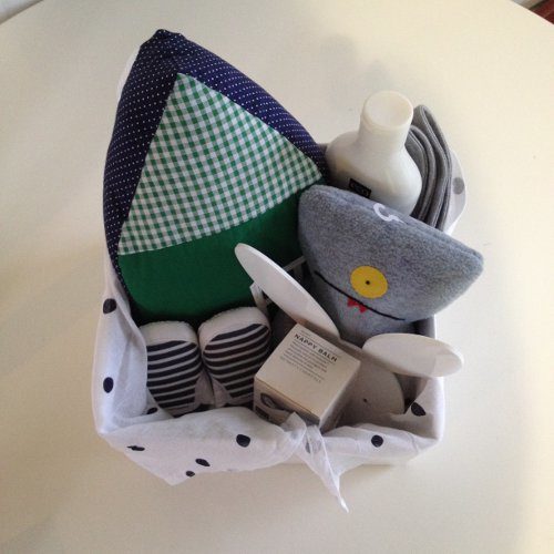 Baby Boy or Girl Gift Box - Rabbit (Navy/Green)