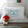 Sailor Hat Pillowcase - Teal - Image 2