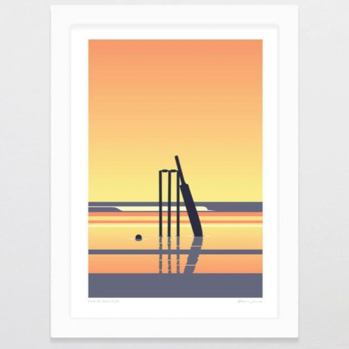 End of Days Play Art Print - A3 FRAMED White