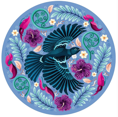 Tuneful Tui 1000pc Round Puzzle