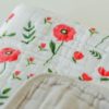 Little Unicorn Cotton Muslin Baby Quilt - Summer Poppy - Image 2